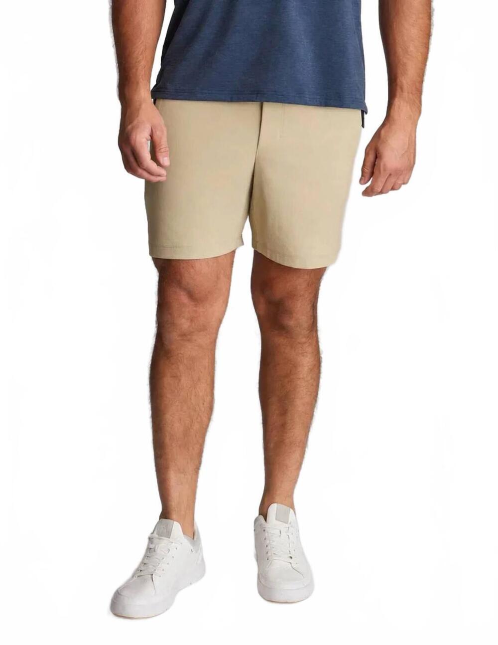 NEW BIRDDOGS 3-in-1 sunrise crew shorts - 7" in original khaki